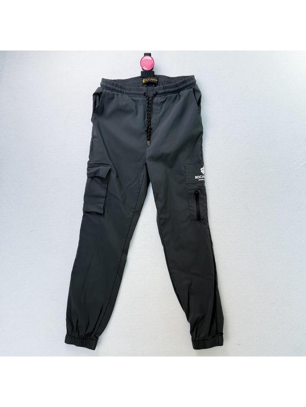 Rocawear Black‎ Cargo Joggers Stretch Streetwear Y2K Techwear Men's Small